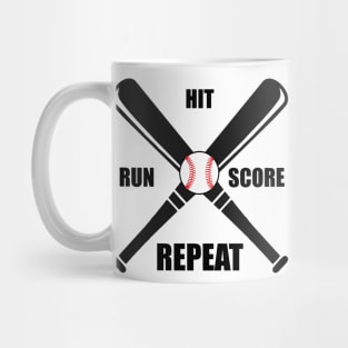 hit run score repeat Mug